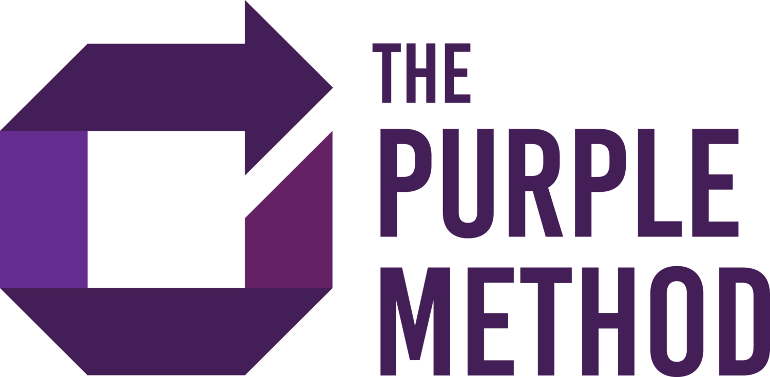 The purple method logo